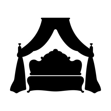 Kral yatak ile baldachin