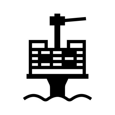 Petrol platformu, gölge resim