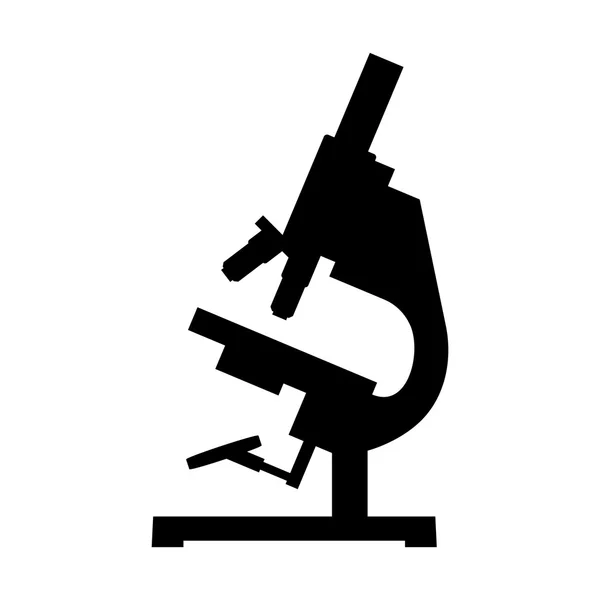 Μικροσκόπιο, σκιά εικόνα — Διανυσματικό Αρχείο