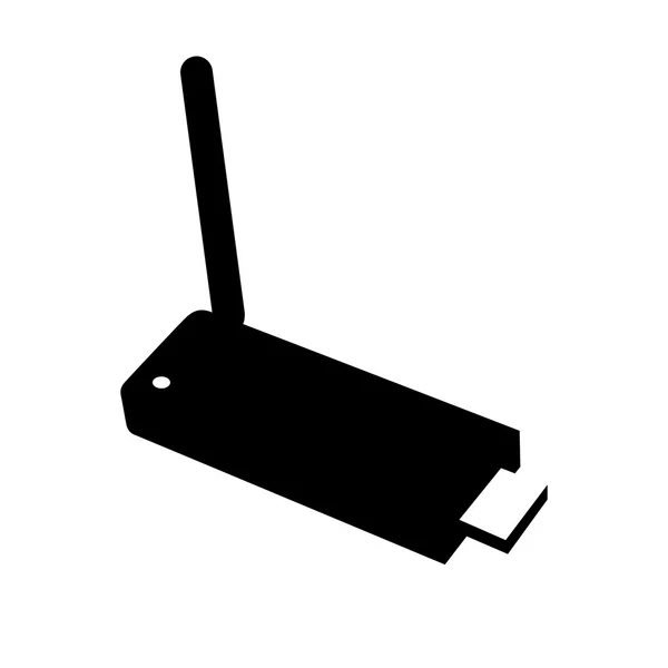 Bezprzewodowy adapter USB — Wektor stockowy