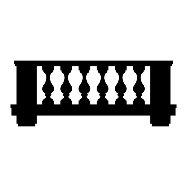 Balcone, immagine ombra — Vettoriale Stock