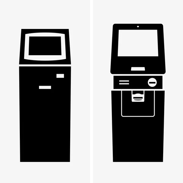 ATM, mashines automáticos de cajeros automáticos — Archivo Imágenes Vectoriales