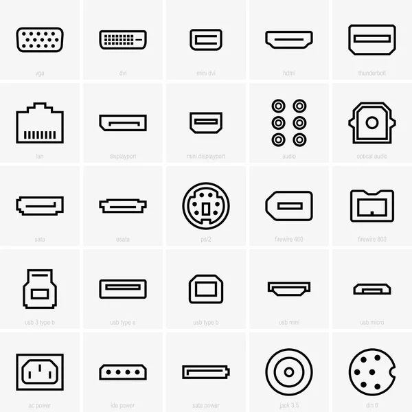 Set interface pictogrammen — Stockvector