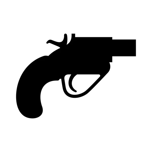 Pistola de sinal, imagem de sombra — Vetor de Stock