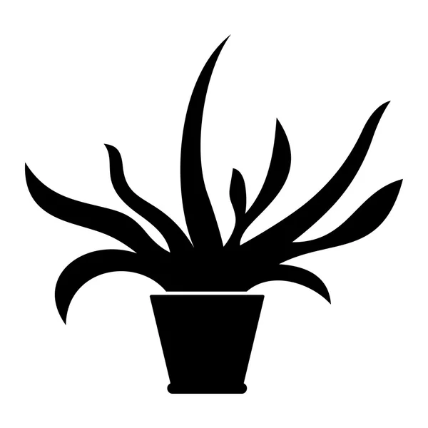 Fleur dans le pot — Image vectorielle