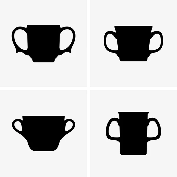 Deux tasses manipulées — Image vectorielle
