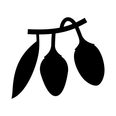 Goji meyveleri ve bir yaprak