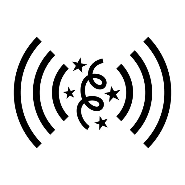 Signo wifi fiesta — Archivo Imágenes Vectoriales