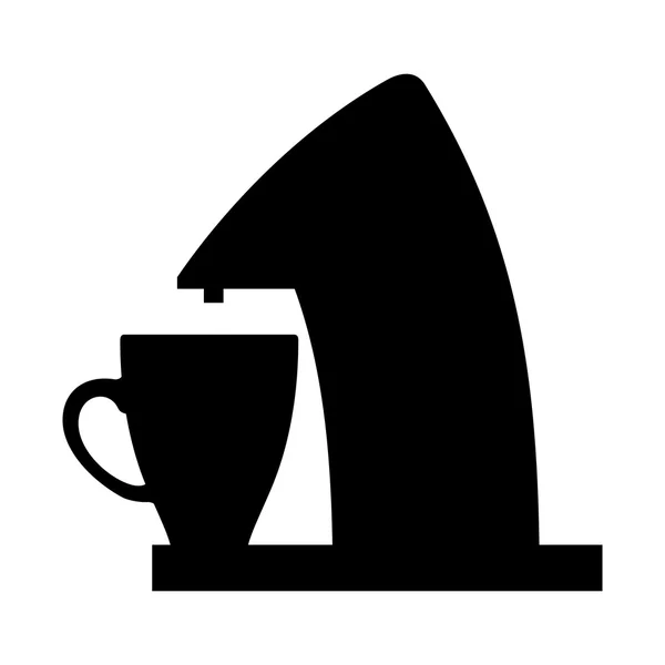 Kaffeemaschine und eine Tasse — Stockvektor