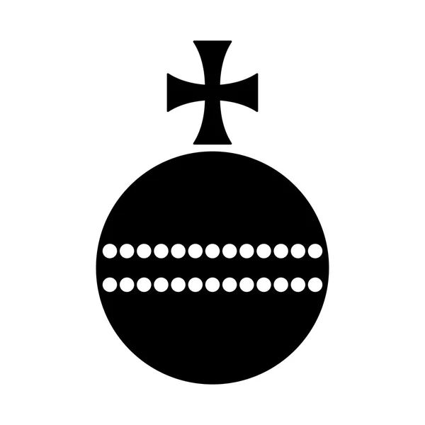 Crucificateur Globus, image de l'ombre — Image vectorielle