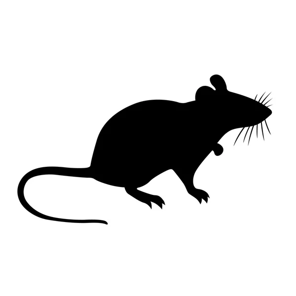 Ratón, imagen de sombra — Vector de stock