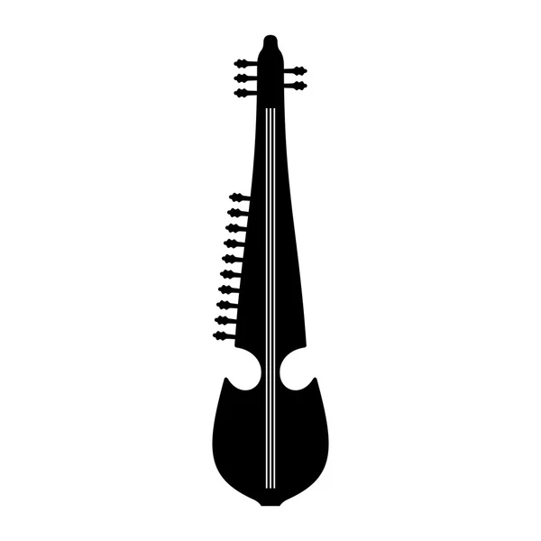 Rubab, музичний інструмент — стоковий вектор