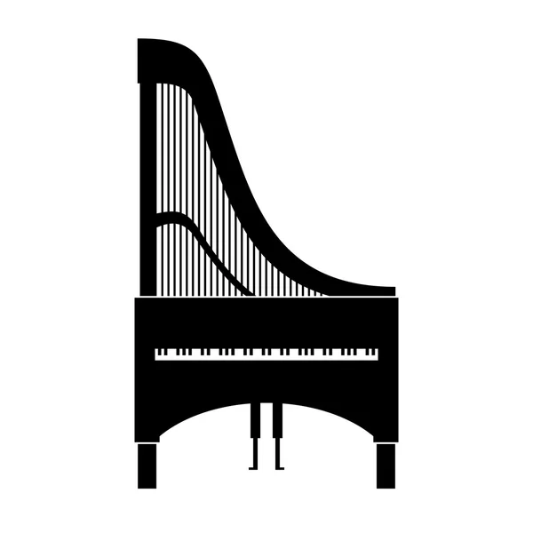 Клавиарфа, музыкальный инструмент — стоковый вектор