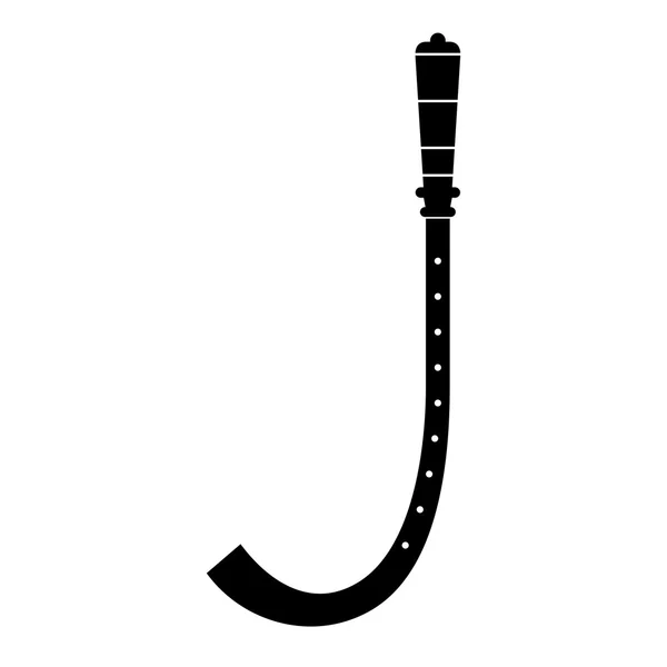 Crumhorn, strumento musicale — Vettoriale Stock