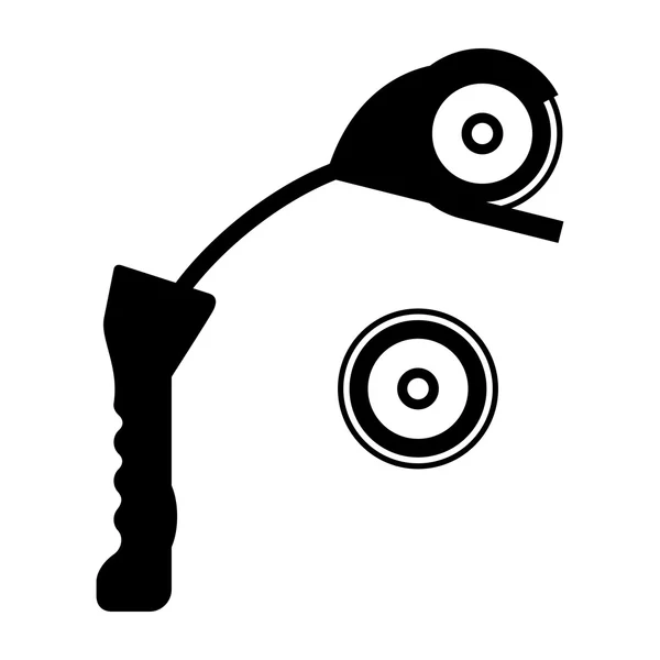 Tonscheibenwerfer — Stockvektor