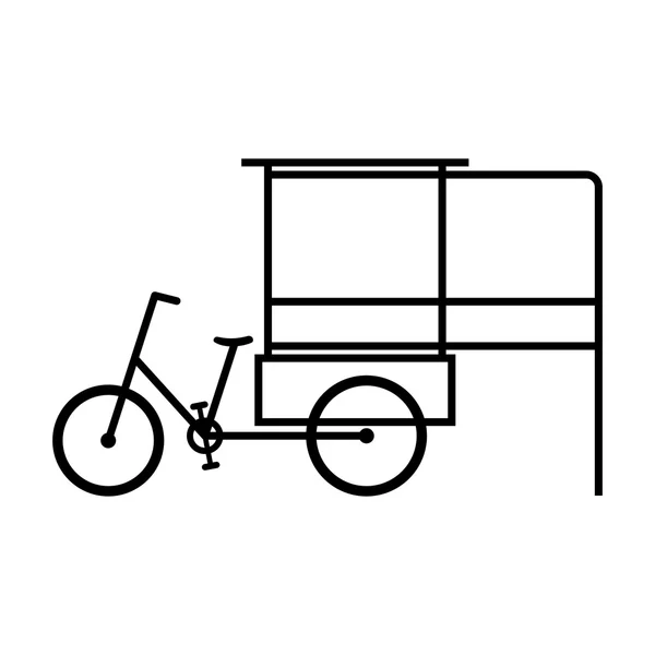 Mobile worker cart — Stock Vector