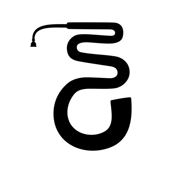 Serpent, instrument de musique — Image vectorielle