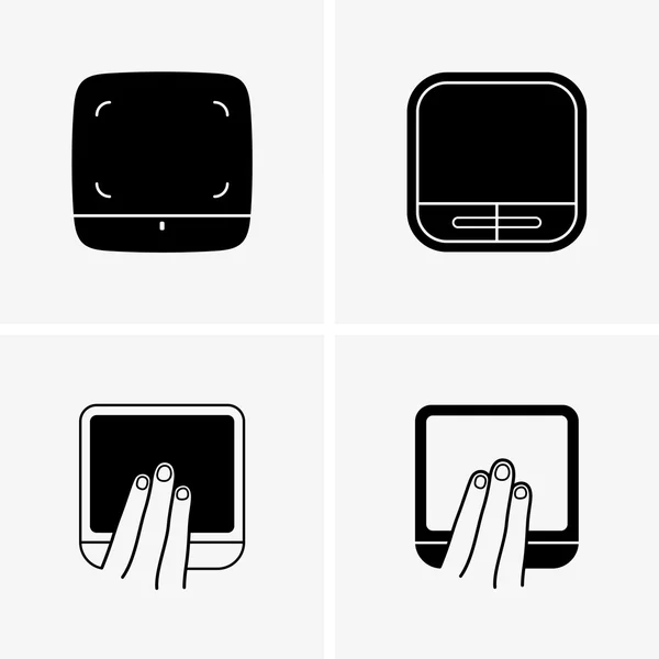 Set de touchpads inalámbricos — Vector de stock