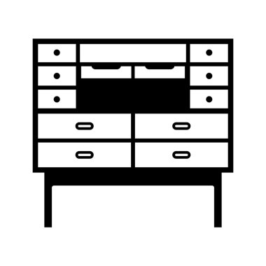 Sekreter Resepsiyon çok Çekmeceli