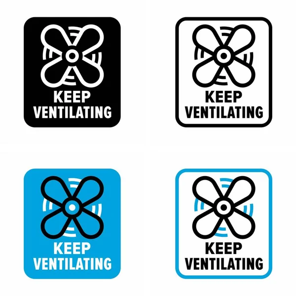 Continue Ventilando Sistema Informação Sistema Refrigeração Interior —  Vetores de Stock