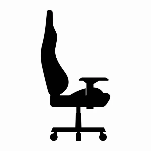 Chaise Ergonomique Jeu Vue Latérale — Image vectorielle