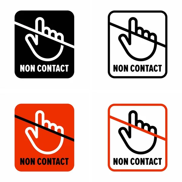 Panneau Information Des Appareils Mesure Commande Sans Contact — Image vectorielle