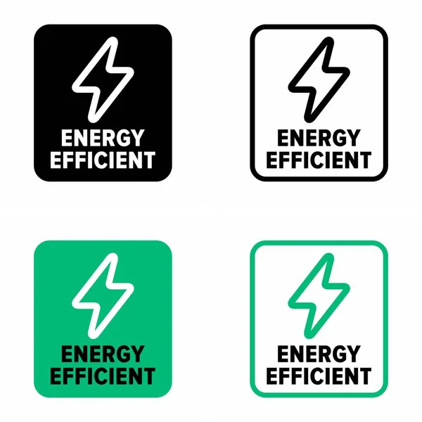 Signe Information Sur Les Technologies Consommation Production Économes Énergie — Image vectorielle