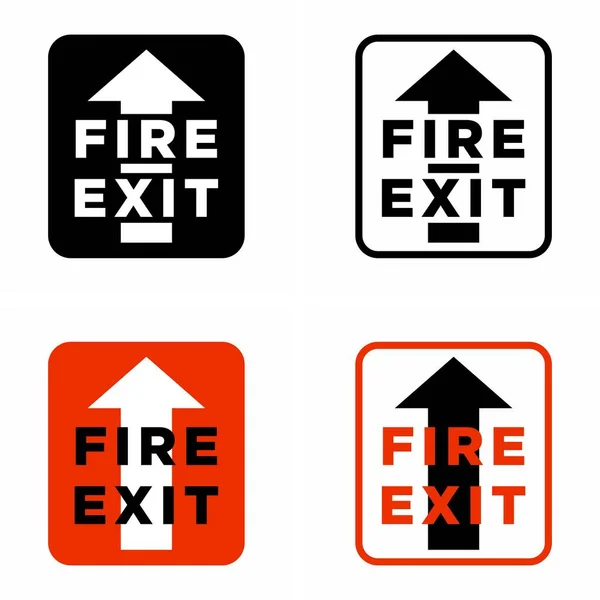 Экстренная Эвакуация Информационный Знак Пожарный Выход — стоковый вектор