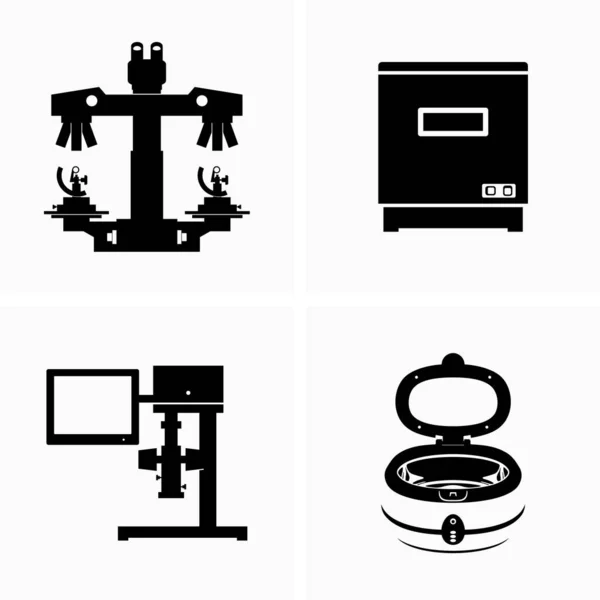 Equipamento Laboratório Instrumentos Investigação — Vetor de Stock