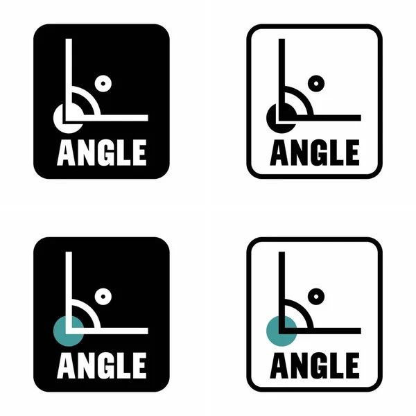 Ángulo Signo Información Del Dispositivo Giratorio Medida — Archivo Imágenes Vectoriales