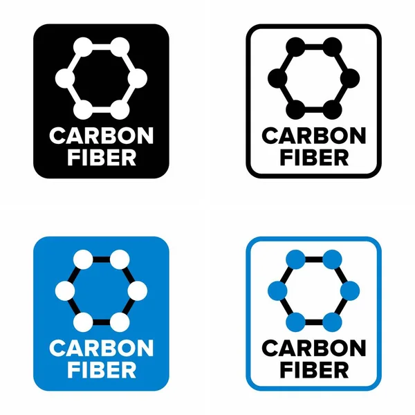 Sinal Informação Grafite Fibra Carbono —  Vetores de Stock