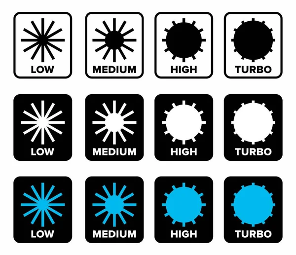 Flashlight Power Beam Capacity Information Sign — 图库矢量图片