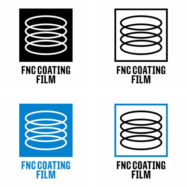 Fnc Pellicola Rivestimento Tessuto Molecolare Informazioni Segno — Vettoriale Stock