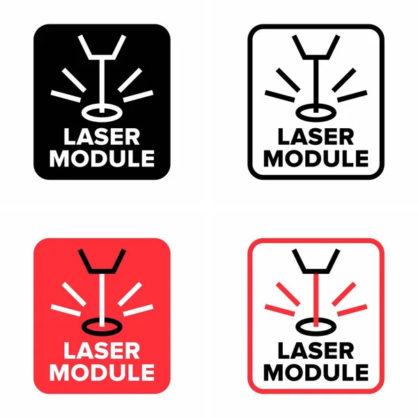 Module Laser Panneau Information Dispositif — Image vectorielle