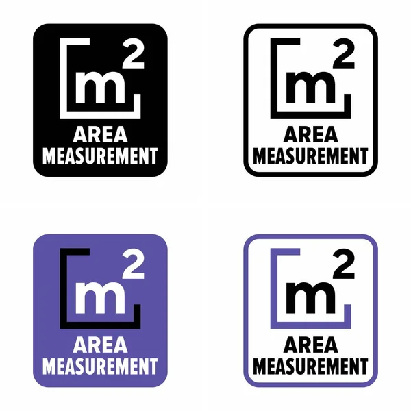 Pengukuran Area Alat Perangkat Tanda Informasi Kalkulator - Stok Vektor