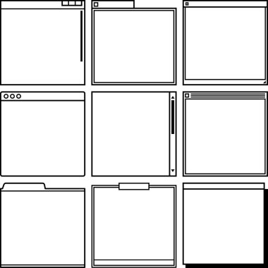 bilgisayar pencere çerçeveleri