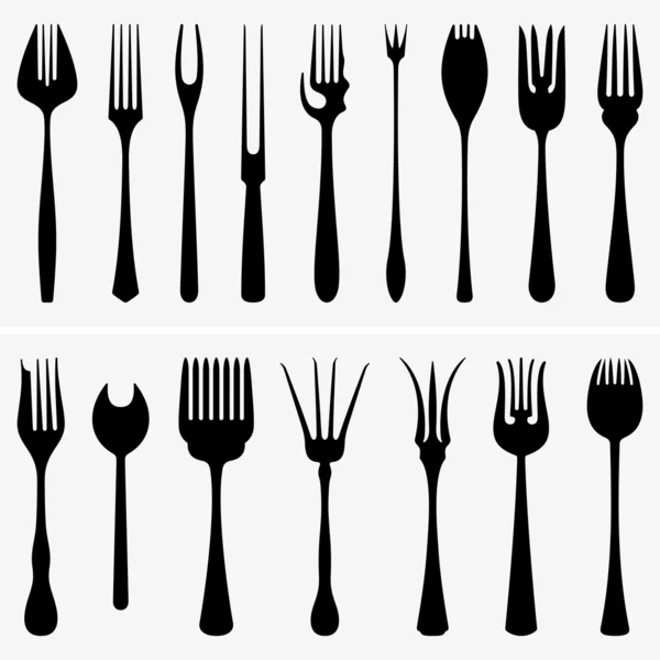 Forks — Stock Vector