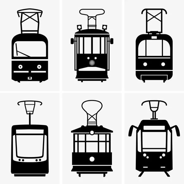 Trams — Stockvector