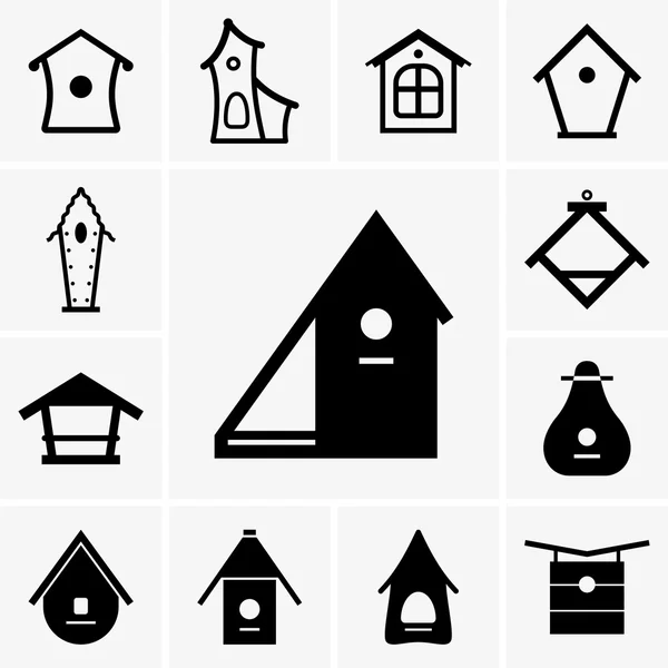 Birdhouses — Stock Vector