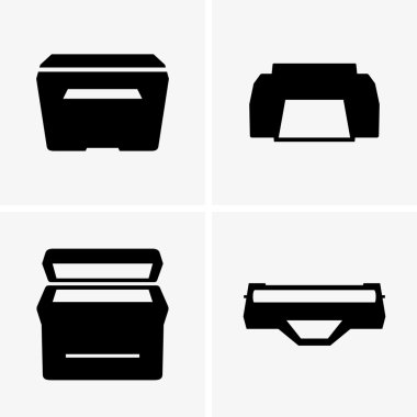 Yazıcı ve kartuş (gölge resimleri)