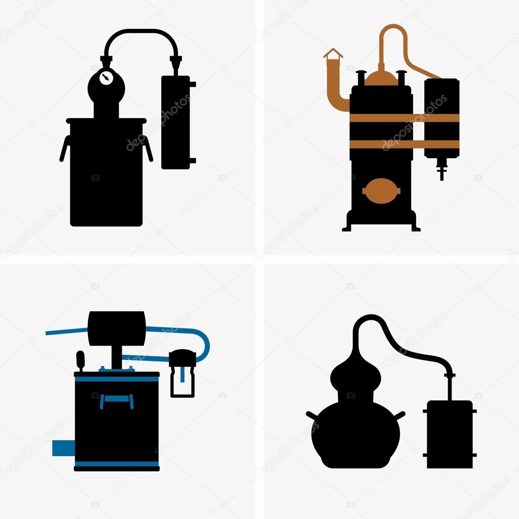 Distillation apparatus (shade pictures)