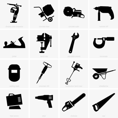 Construction tools (shade pictures) clipart