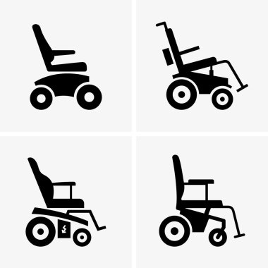Self propelled wheelchairs clipart