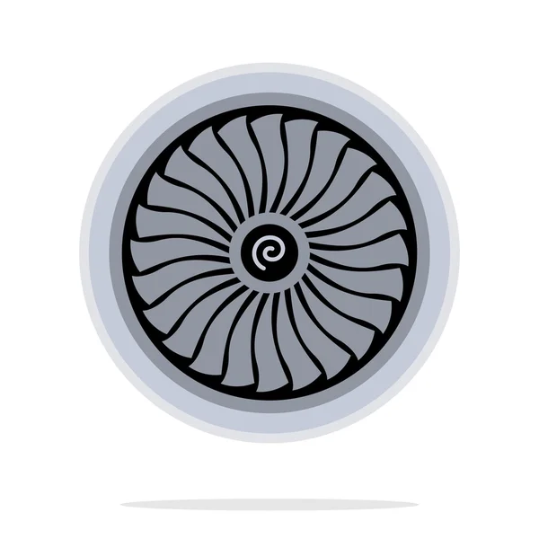 Jet Engine Turbine — Stockvector