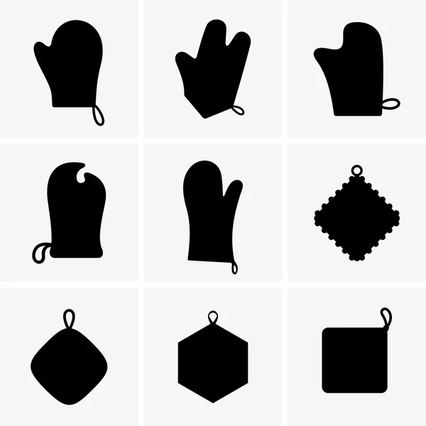 Potholders (shade pictures) — Stock Vector