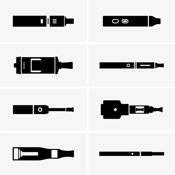 Elektronik sigara (shde resimler) — Stok Vektör