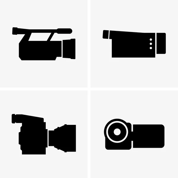 Caméras vidéo (images ombragées ) — Image vectorielle