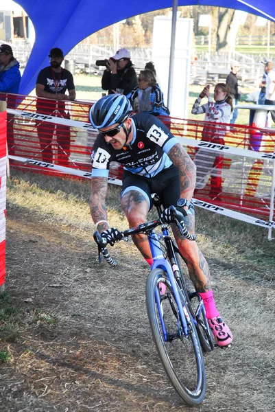 Cyclocross lopp — Stockfoto