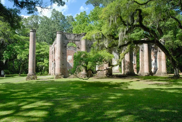 Ruinas de la Iglesia del Viejo Sheldon Imagen de stock