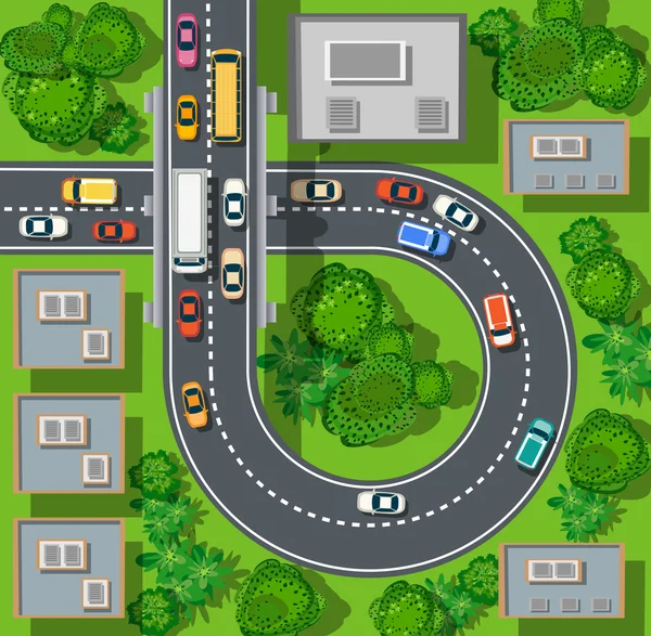 Şehrin en üst manzarası